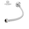 Engate Flexivel Trançado para Pia Aço Inox 40 Cm Acabamento Fosco Cor Prateado - 2