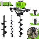 Ver imagem 5 de Trado Motorizado Menegotti Mps52 À Gasolina 52cc 1,8hp 2t + Brocas 80x10, 80x15 e 80x20