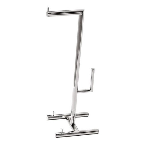 Papeleira De Piso C/ Revisteiro + Reserva Inox - Kromus ME0209