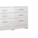 Ver imagem 4 de Guarda Roupa Solteiro 3 Portas de Correr e 9 Gavetas c/ Pés Click 3.9 Jatoba/Grafitte - Santos