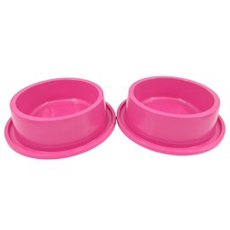 Kit 2 Comedouro Bebedouro N4 Anti Formiga Pet Cor: Rosa - 4