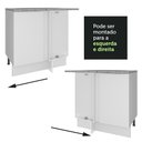 Ver imagem 7 de Balcão de Canto Madesa Stella 1 Porta Branco Cor:Branco