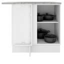 Ver imagem 3 de Balcão de Canto Madesa Stella 1 Porta Branco Cor:Branco