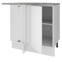 Ver imagem 4 de Balcão de Canto Madesa Stella 1 Porta Branco Cor:Branco