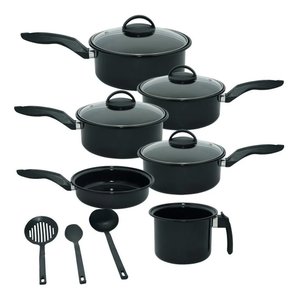 Conjunto de Panelas Cerâmica 9 Peças Fogão Indução Cooktop