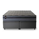 Ver imagem 5 de Conjunto Box Baú Queen Montreal Cinza 158x198x71 c/ Molas Ensacadas