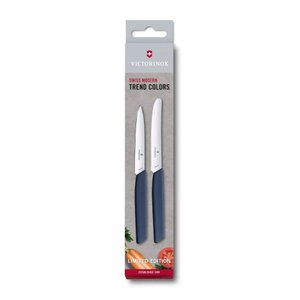 Conjunto Facas Victorinox Swiss Modern Edição Limitada - 2 Unidades - Azul - 6.9096.2l3