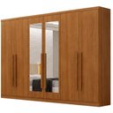 Ver imagem 1 de Guarda Roupa Casal Jalisco 6 Portas 6 Gavetas com Espelho Cinamomo - Novo Horizonte