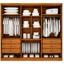 Ver imagem 2 de Guarda Roupa Casal Jalisco 6 Portas 6 Gavetas com Espelho Cinamomo - Novo Horizonte