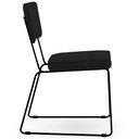 Ver imagem 6 de Cadeira Decorativa Estofada Para Sala De Jantar Allana L02 Suede Preto - Lyam Decor