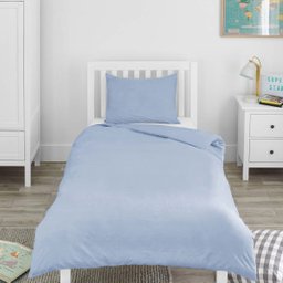 Capa Duvet Percal para Edredom Solteiro 180x240cm c/ Zíper - Azul + Fronha FASTLAR Capa Duvet Soltei - 2