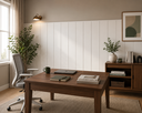 Ver imagem 4 de Painel Lambri Cabeceira King 180x203cm MDF Autoadesivo Parede: Branco