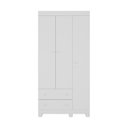 Ver imagem 7 de Guarda-roupa Infantil 92cm 3 Portas e 2 Gavetas Allegra Multimóveis Mp4442 Branco