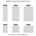 Ver imagem 6 de Guarda-roupa Infantil 92cm 3 Portas e 2 Gavetas Allegra Multimóveis Mp4442 Branco