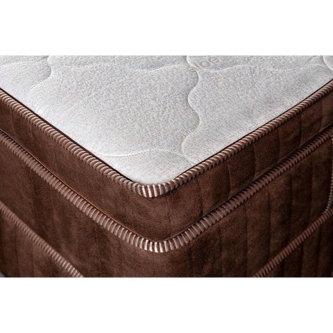 Colchão King GENKI KENKO Terapêutico Molas Ensacadas Massagem Size Suede Cor:Tabaco
