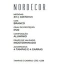 Ver imagem 3 de Perfil de Sobrepor 40x70mm P/fitas de Led 3m Nordecor - Branco