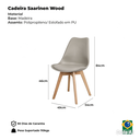 Ver imagem 6 de Kit 6 Cadeiras Polipropileno Saarinen Leda La Mobilia: Design Moderno para Sala de Jantar - Nude