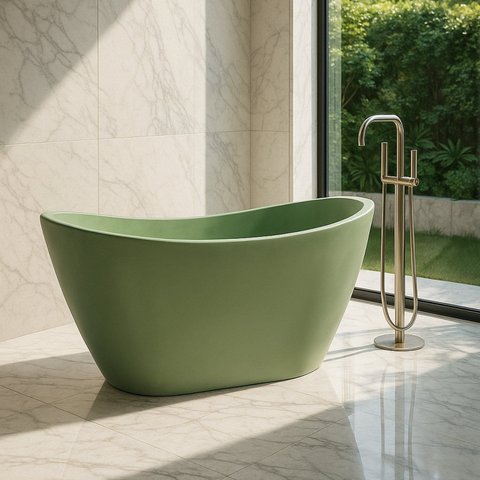 Banheira de Imersão 150cm X 75cm Mavie Ouro Fino Verde