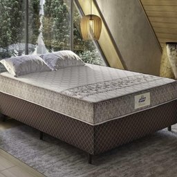 Cama Box Conjugado Casal com Colchão 138x59x188 Macau Gazin Cr35359 Marrom - 1