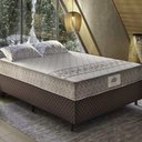 Ver imagem 1 de Cama Box Conjugado Casal com Colchão 138x59x188 Macau Gazin Cr35359 Marrom