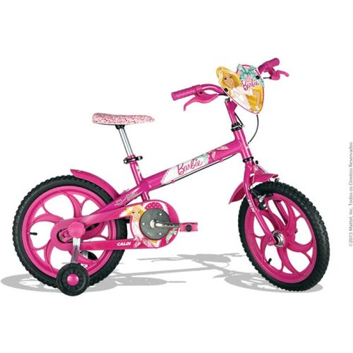 Bicicleta Caloi Barbie Aro 12 - Rosa+Azul