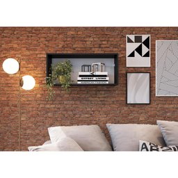 Prateleira Organizadora 81,4cm Multimóveis CR45202 Preta - 2