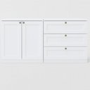 Ver imagem 6 de Quarto Infantil com Cômodas 3 Gavetas e Armário 2 Portas Provençais 100% MDF Infinity Branco/Fosco
