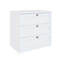 Ver imagem 4 de Quarto Infantil com Cômodas 3 Gavetas e Armário 2 Portas Provençais 100% MDF Infinity Branco/Fosco