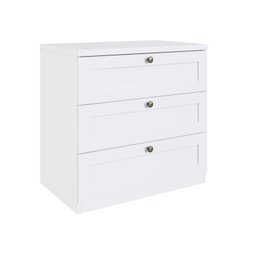 Quarto Infantil com Cômodas 3 Gavetas e Armário 2 Portas Provençais 100% MDF Infinity Branco/Fosco - 4 Quarto Infantil com Cômodas 3 Gavetas e Armário 2 Portas Provençais 100% MDF Infinity Branco/Fosco - 4