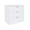 Ver imagem 4 de Quarto Infantil com Cômodas 3 Gavetas e Armário 2 Portas Provençais 100% MDF Infinity Branco/Fosco