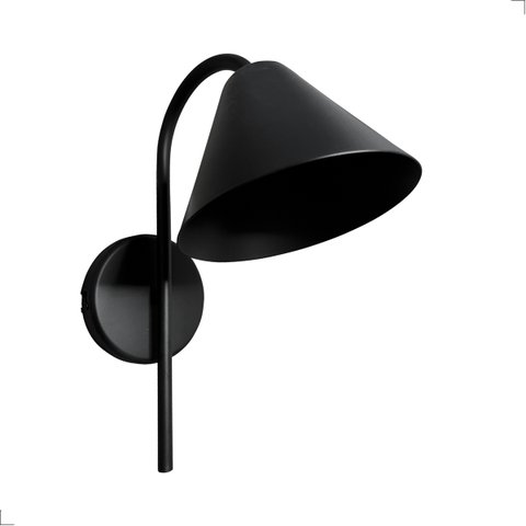 Arandela de Parede Cap Cúpula Aluminio 1xgu10 Preto