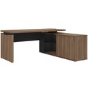 Ver imagem 3 de Mesa para Escritório Home Office em L 170x155cm Unik A02 Nogal Preto - Lyam Decor