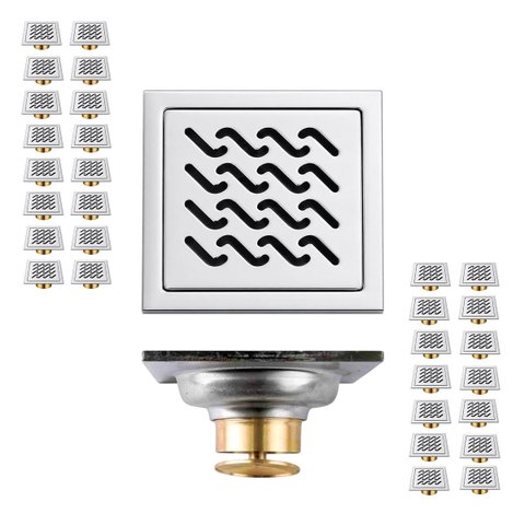 Ralo Inox 10x10 Anti Odor Kit 30 Uni Casa Cozinha Anti Inseto Lavabo Banheiro Quintal Seguro Resiste