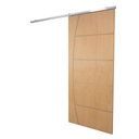 Ver imagem 2 de Porta de Correr P- Verniz Frisada Kit Alumínio F04 - 210x100