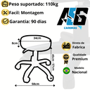 Ver imagem 2 de Mocho para Estética Ergonômico Confortável Clinica Manicure Giratória Feminina Odonto Tatuu