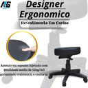 Ver imagem 3 de Mocho para Estética Ergonômico Confortável Clinica Manicure Giratória Feminina Odonto Tatuu