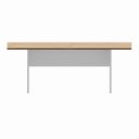 Ver imagem 6 de Mesa Reunião 8 Lugares 200cm x 100cm Retangular Executiva com Pé Painel para Escritório Corporate Marrom/Carvalho Treviso/Branco