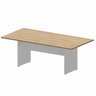 Mesa Reunião 8 Lugares 200cm X 100cm Retangular Executiva com Pé Painel para Escritório Corporate - 2