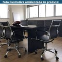 Ver imagem 7 de Kit 2 Cadeiras Giratória Baixa Office Manhattan Esteirinha Fratini Revestida em (pu) Preto Base Rod