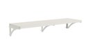 Ver imagem 1 de Prateleira Andorra 98x30cm Aço Branco com Kit Fixação - Durabilidade e Resistencia