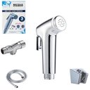 Ver imagem 2 de Ducha Higienica Torneira Esguicho Aluminio Duchinha com Registro Banheiro Chuveirinho Privada Luxo