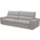 Ver imagem 1 de Sofá Retrátil Reclinável para Sala de Estar Living 250cm Dimas F04 Veludo Cinza