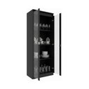 Ver imagem 4 de Cristaleira com 2 Portas de Vidro e 3 Prateleiras 60cm Multimóveis CR50294 Preto