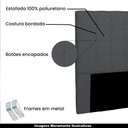 Ver imagem 3 de Cabeceira Decorativa Queen Size 1,60M Tropea Suede Cinza - Gran Belo