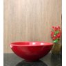 Cuba de louça vermelha redonda de sobrepor 41 x 16cm - 4
