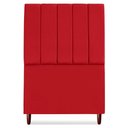 Ver imagem 5 de Cabeceira Solteiro 90 Cm com Frame Carla Suede Vermelho Artte