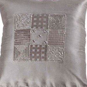 Capa Cinza para Almofada - 30x30 Cm