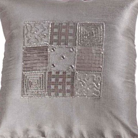 Capa Cinza para Almofada - 30x30 Cm