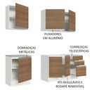 Ver imagem 5 de Armário de Cozinha Compacta 180cm Branco Rustic Glamy Madesa 05