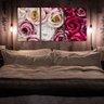 Quadro Decorativo - Três Telas - Rosas Coloridas - 120x60cm - 3